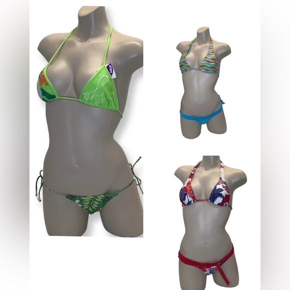 Recco Size Medium Brazilian Bikini Bundle of 3. New With Tags - Picture 1 of 10